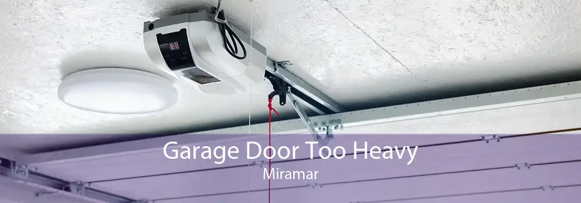 Garage Door Too Heavy Miramar