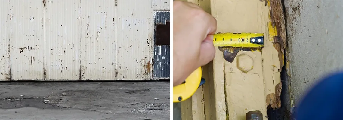 Lift Master Rusty Garage Doors in Miramar, Florida